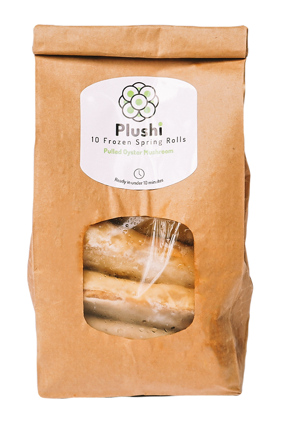 Plushi Frozen Spring Rolls Pulled Oyster Mushroom - 10