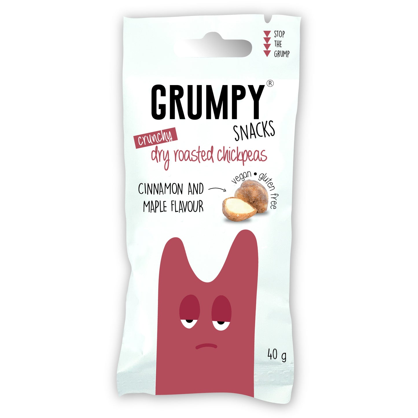 Grumpy Snacks Chickpeas Roasted Cinnamon & Maple 40g